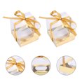 thumbnail image 3 of 24 Pcs 1 Bag Folding Packaging Boxes Nougat Boxes Candy Boxes with Ribbon, 3 of 9