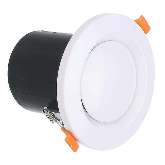 Uxcell 3 Inch Round Air Vent Spring Loaded, ABS Adjustable Soffit Exhaust Vent for Home Office Ventilation, White