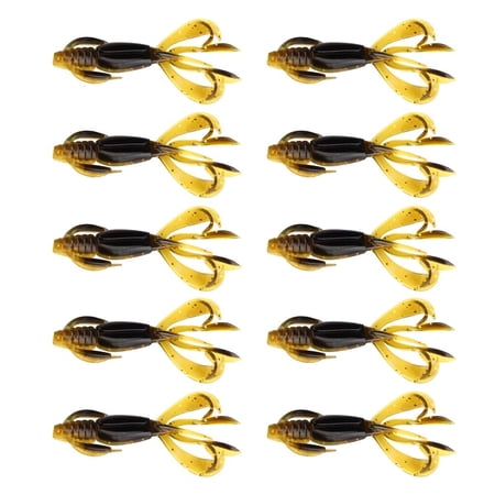 Yihuala 10Pcs Soft Fishing Lures Artificial Swimbait Floating Shrimp Crawfishes Lure for Outdoor Fishing Easy to Use