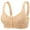 Beige, variant on Bras for Older Women Front Closure Support, Plus Size Bras for Women, Padded Bra, Everyday Underwear Basic Sleeping Bra, Large Cup