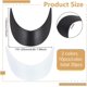 thumbnail image 2 of 20Pcs 2 Colors Baseball Cap Visor Insert Black & White Ball Cap Form Shaper Plastic Hat Brim Baseball Hat Shaper Bump Cap Insert for Craft Sewing Caps Supplies Making, 2 of 5