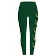 thumbnail image 4 of lcziwo Sales of The Day Clearance, St Patricks Day Leggings for Women High Waisted Tummy Control Workout Leggings Trendy Shamrock Leaves Print Irish Green Soft Yoga Pants Army Green L, 4 of 5