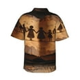 thumbnail image 3 of Daiia Vintage Family History Book Hawaiian Shirt for Men Gentle Cotton Regular Short Sleeve Casual-X-Large, 3 of 9