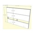 thumbnail image 6 of Mystik 3 Piece Full Size Bedroom Set Walnut & Charcoal, 6 of 7