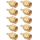 thumbnail image 1 of 10 conectores de crimpado de mamparo, conector macho recto SMA, adaptador coaxial RF, 1 of 6