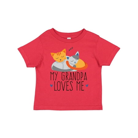 

Inktastic My Grandpa Loves Me Gift Toddler Boy or Toddler Girl T-Shirt