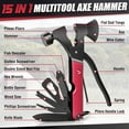 thumbnail image 2 of 15 in 1 Multitool Axe Hatchet, Fathers Day Dad Gifts from Daughter Wife Son, Camping Accessories Survival Gear, Multi Tool for Camping Hiking Survival, Cool Gadgets Gifts for Men,Husband, Boyfriends, 2 of 7