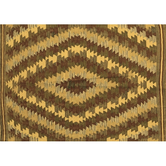 Ahgly Company Indoor Rectangle Southwestern Brown Country Area Rugs, 2' x 5'
