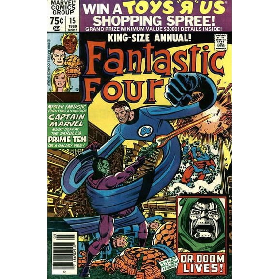 Fantastic Four (Vol. 1) Annual #15 (Newsstand) VF ; Marvel Comic Book