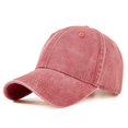 thumbnail image 1 of Men's New Fashion Vintage Denim Baseball Cap Trucker Hiking Accessories Women's Trendy Simple Luxury Design Travel Sport Fit Hat56-61cm adjustable Gao Jinjia LED, 1 of 2
