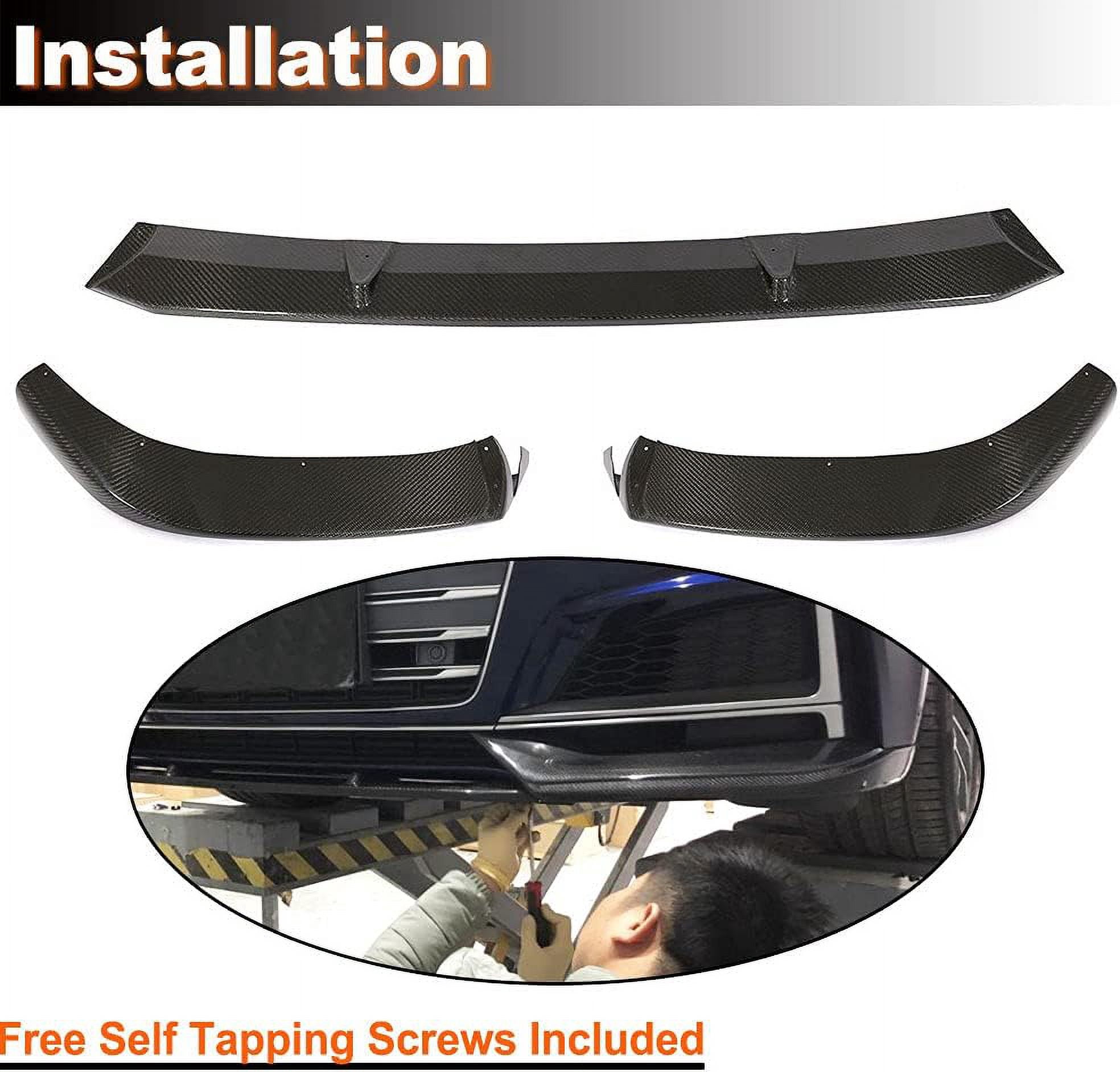 Carbon Fiber Front Bumper Lip Fits for Audi A5-Sline S5 S5-Sportback 2017-2019