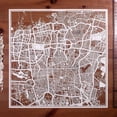 thumbnail image 2 of Tehran Paper Cut Map by O3 Design Studio White 12x12 inches Paper Art, 2 of 5