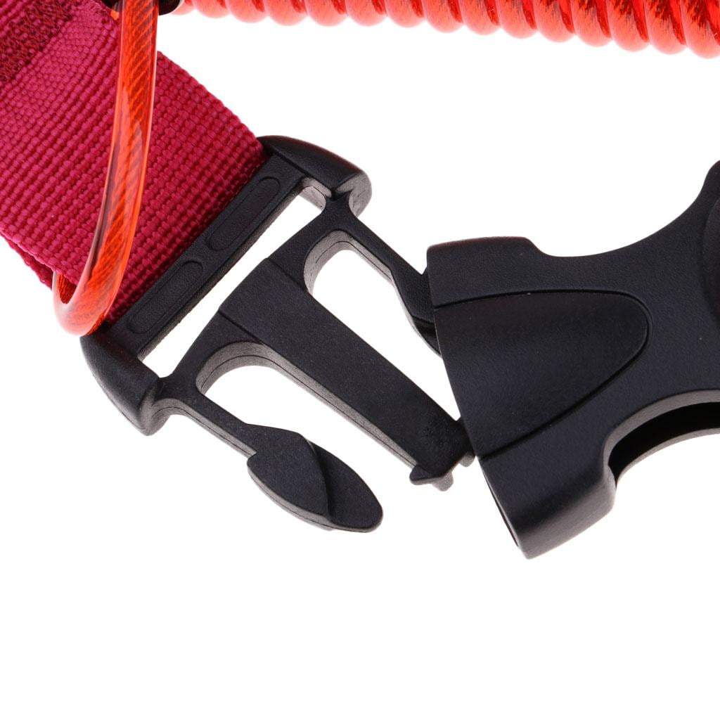 Diving Lanyard Scuba Dive Snorkeling Lanyard Lost Spring Webbing Dual Clips Diving Cameras Lights Rope Strap Red