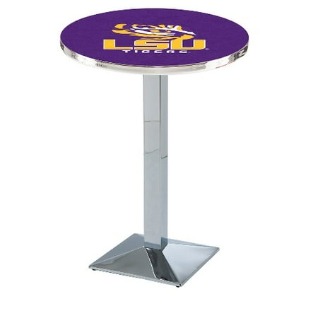 - NCAA Pub Table by Holland Bar Stool, Chrome - LSU Tigers, 36'' - L217