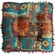 thumbnail image 1 of Granjero Gordo Cojín cuadrado de patchwork para silla, ideal para sillas de oficina y terrazas. Está hecho de algodón y lino suave (azul, 40 x 40 cm)., 1 of 5