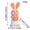B, variant on Hometravel Easter Decorations Glowing Rabbits, LED Light Up Bunny Figurines, Illuminated Small Rabbit Ornaments for Holiday Display
