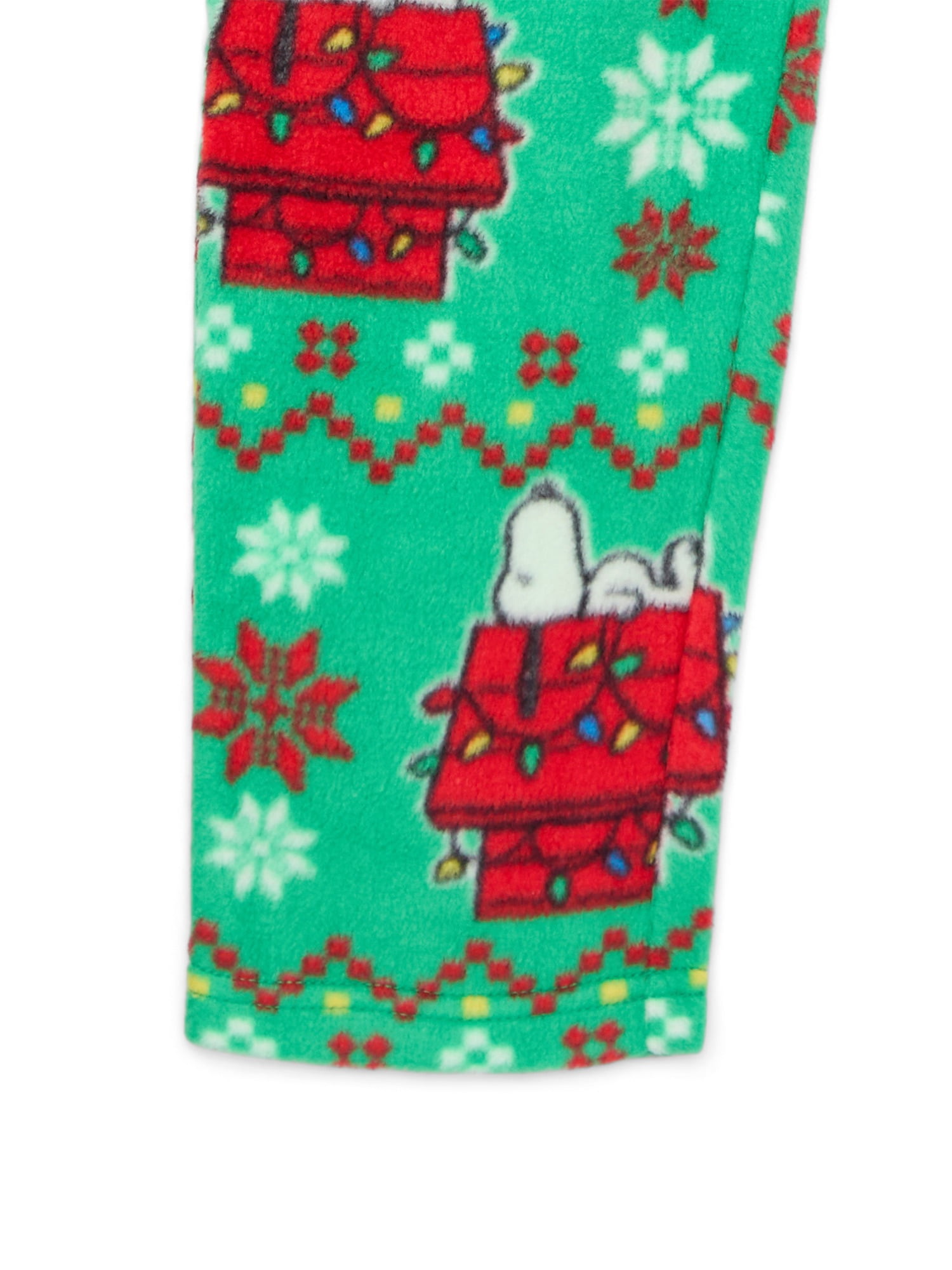 Peanuts Toddlers’ Snoopy Home for the Holidays Matching Family Pajama Set, 2-Piece, Sizes 2T-5T