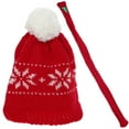 thumbnail image 5 of Fovewise 1 set of Christmas Snowman Mini Hats Scarf Knit Hat Christmas Tree Scarf Decors, 5 of 7