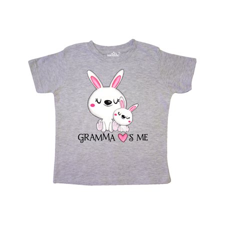 

Inktastic Gramma Loves Me- bunny family Gift Toddler Boy or Toddler Girl T-Shirt