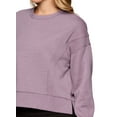 thumbnail image 3 of RBX Active Women's Ultra Soft Athleisure Crewneck Cropped Sweatshirt, 3 of 5