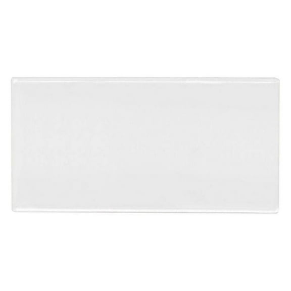 White Ceramic 3x6 Glossy Subway Wall Tile Backsplash for Kitchen, Bathroom Shower, Accent Decor, Fireplace (80 Pieces - Box of 10 sq.ft.)