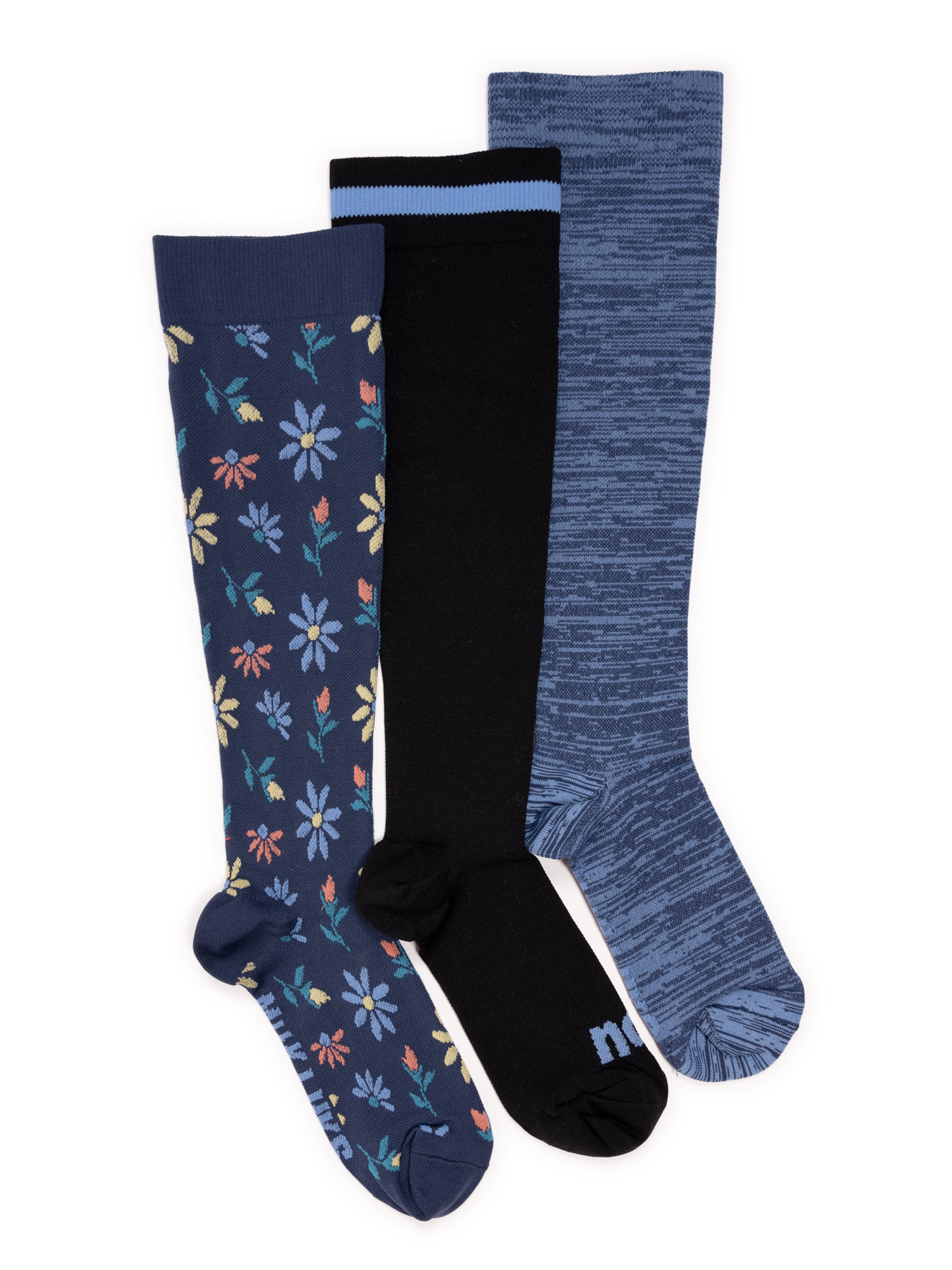 MUK LUKS Calzini Morbidi Donna - Confezione Da 3 Paia, Toni Caldi, Taglia Unica (6-11), Miscela Poliestere Nylon