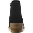 thumbnail image 3 of Style & Co. Womens Gerddie Faux Suede Perforated Ankle Boots, 3 of 3