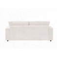 thumbnail image 6 of Modern Beige Corduroy Sofa 82in with Storage Feet & 4 Pillows, 6 of 13