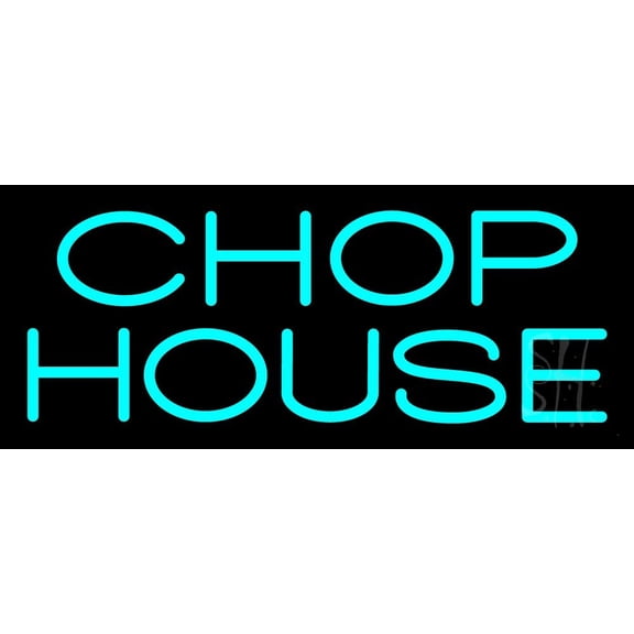 Chophouse LED Neon Sign 10 x 24 - inches, Black Square Cut Acrylic Backing, with Dimmer - Bright and Premium built indoor LED Neon Sign for restaurant window and interior decor.