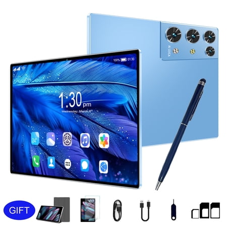 New Tablet 16GB+256GB Android 13 Dual Camera 2SIM Google LET 5G WiFi GMS Netflix
