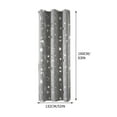 thumbnail image 2 of HCBY Space Themed Star Curtains with Silver Pattern - Thermal Blackout for Bedroom & Living Room, Rod Pocket and Grommets Design Machine Wash(Gray,63"x52"), 2 of 6