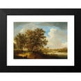 thumbnail image 2 of Johan Pietersz. Schoeff 18x14 Black Modern Framed Museum Art Print Titled - A River Landscape, 2 of 5