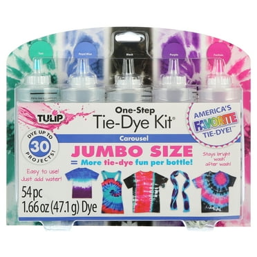 Tulip 5 Color One-Step Tie-Dye Kit Carousel, DIY Tie Dye, Galaxy Dye