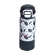 thumbnail image 3 of Botella de agua aislada para niños, botella para beber de acero inoxidable, bonita, con , taza de agua aislada para deportes de verano, camping Cachorro negro, 3 of 8