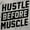 Sport Grey, variant on Hustle Before Muscle Inspiring Gym Zip Up Hoodie Men's Women's Brisco Brands X
