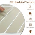 thumbnail image 6 of DEWOO 10 Sheets Herringbone Peel and Stick Backsplash, Thicker Rectangular Vinyl Stick-On Wall Tiles, 3D Adhesive Waterproof Wall Tiles for Kitchen, Bathroom, Living Room(Beige,12.6”x10”), 6 of 12