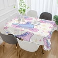 thumbnail image 2 of Yayeee Tablecloths 60" x 120" Rectangle Wrinkle Resistant Party Table Cover, Pink Skates, 2 of 8
