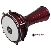 Zaza Percussion 10 (length) Turkish Aluminum (Red) Darbuka Doumbek, Synthetic Head