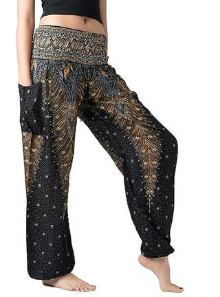 B BANGKOK PANTS Harem Pants Women Yoga Boho Clothes with Pockets