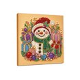 thumbnail image 2 of Fllostpr Christmas DIY Diamonds Painting Kit, Snowman Structure Full Round Drill Rhinestone Art Set for Wall Living Room Bedroom,9.8", 2 of 6