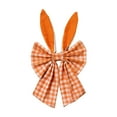 thumbnail image 6 of Easter Bunny Ear Bow Pendant - Cute Party Home Decoration, Soft Fabric Bow with Bunny Ears, Versatile Ornament for Hair, Gifts, Wreaths & Spring Celebrations, Adorable Holiday Accent, 16*8in, Orange, 6 of 6