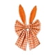 thumbnail image 2 of Lazo De Tela Orejas de conejo de Pascua naranjas con lazo para decoración del hogar (1 unidad) JASKFLY, 2 of 9