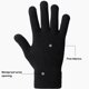 thumbnail image 4 of Jumpingount Guantes de invierno con dedos completos a prueba de viento para hombre, 2 uds., antideslizantes, cálidos, para bicicleta, mitones elásticos guantes y mitones negro rojo tipo3 Jumpingount AP016319-03, 4 of 6