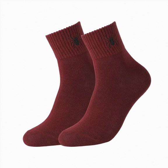 NOLDARES 1 Pairs Halloween Funny Crew Cotton Socks Women Cute Ankle Sock,Elastic Ankle Length(Z186-F)