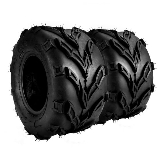 2pcs 16×8-7 ATV Tires 4 PR Heavy Duty ATV UTV All Terrain Fit For Rough Terrain, Pattern Z-120, Tubeless Rubber Front