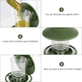 thumbnail image 2 of WHAMVOX Green Hanging Bird Feeder for Outdoors with Multiple Feeding Angles Easy Refill and Installation, 2 of 8