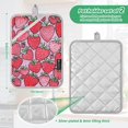 thumbnail image 6 of Yayeee Pot Holders Kitchen Heat Resistant with Pockets 7"x9.8" Cotton Oven Cooking Hot Pads, Sweet Strawberry, 6 of 7