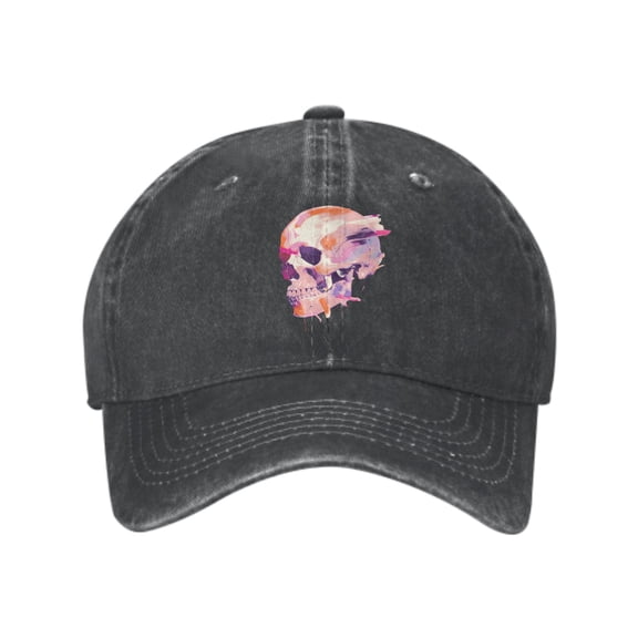 Colorful Skull Baseball Caps for Men Women Adjustable Casual Trucker Hats for Fishing Outdoor Activities Fashion Hats