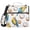 Coconut and Bird, variant on 3 Ring Zipper Binder with Shoulder Strap Waterproof Trapper Keeper 2 Inch D-Ring 500 Sheets Capacity White Blue 3d Flower