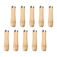 thumbnail image 2 of figatia 4x10Pcs Wooden File Handle Hardwood Woodworking with Metal Ring Wood Rasp, 2 of 8